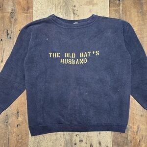 One of a Kind! Vintage 50s 60s Fruit of the Loom Funny Sweatshirt M L UNISEX